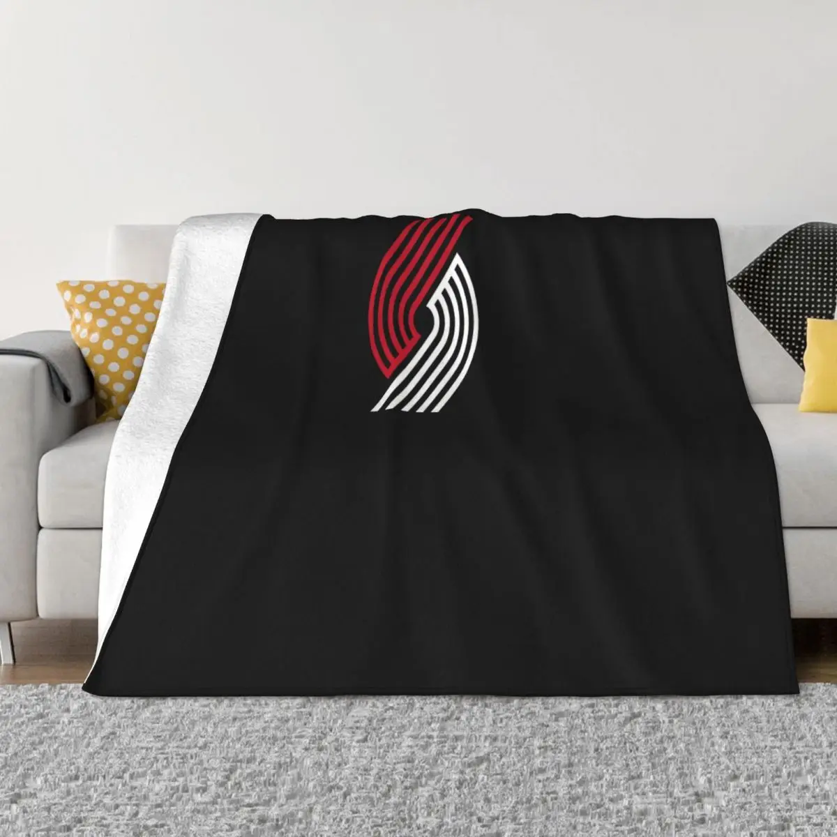 Portland Trailblazers White Or You Pick Your Color Text Customiz Aesthetic Summer Interested Throw Blanket