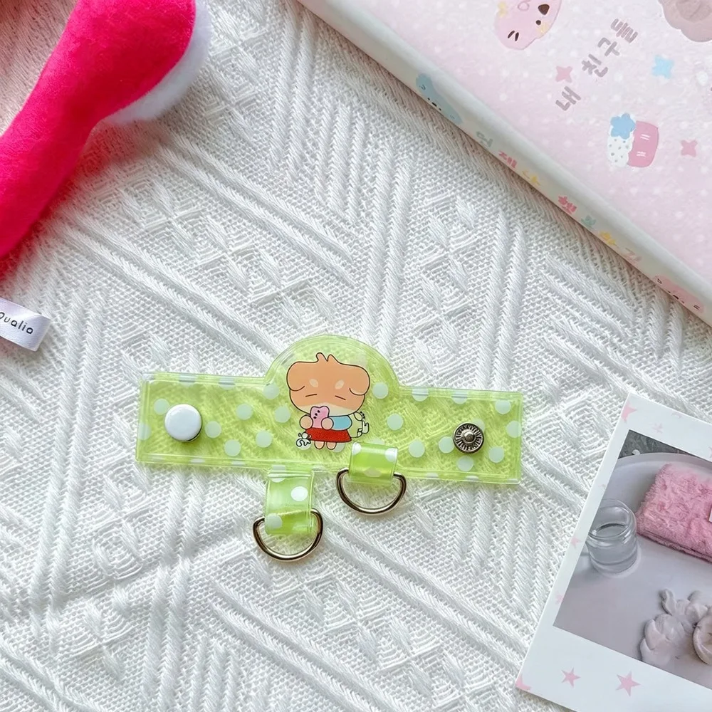 High Quality PVC Bag Extender Clip Polka Dot with Double D-Rings Bag Strap Hanger Transparent Bag Extension Buckle Handbag