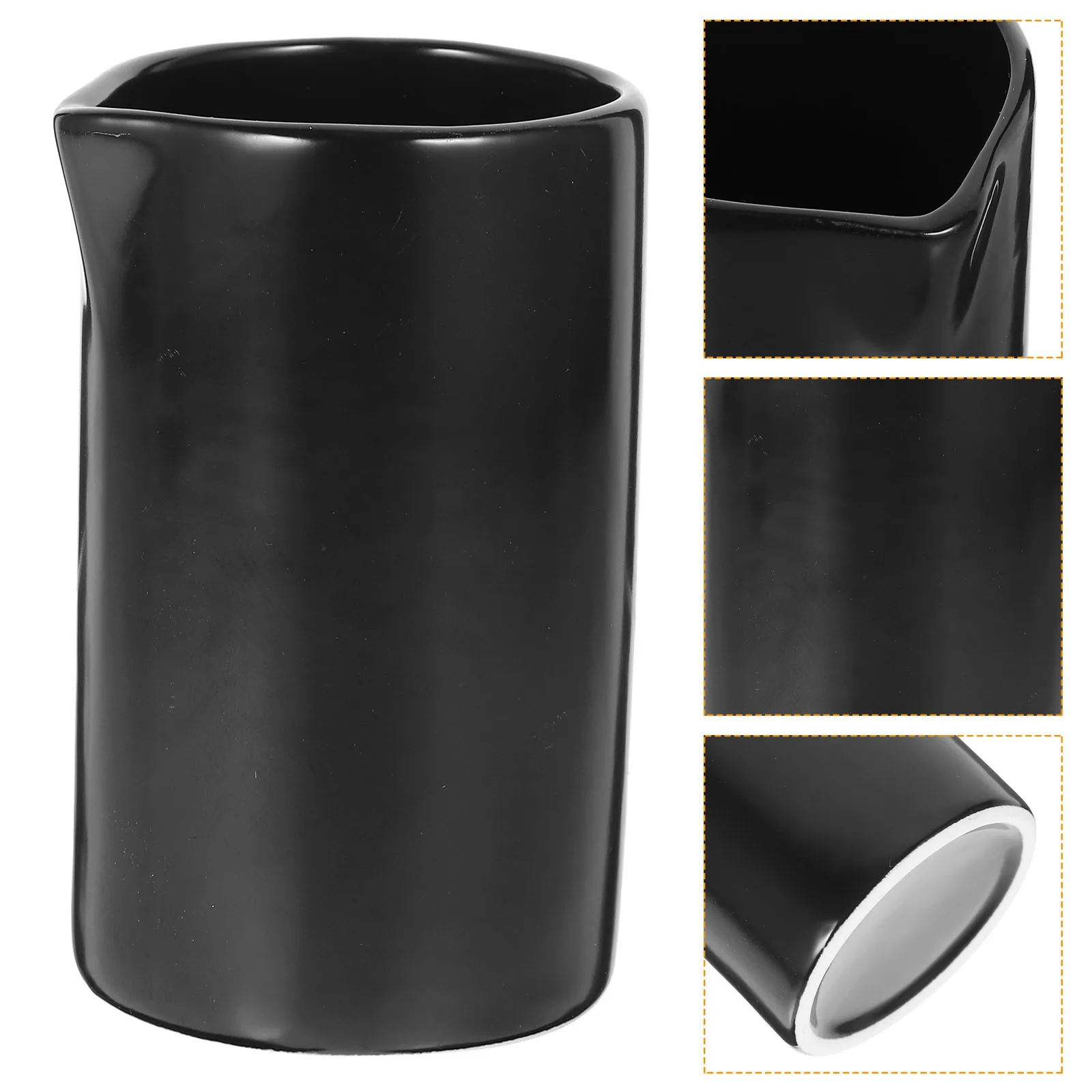 إبريق الحليب السيراميكي، إبريق كريمر أنيق ومستقر ومتعدد الاستخدامات لصب المزبد، حاوية حليب القهوة واللاتيه، سيراميك متعدد الاستخدام #5