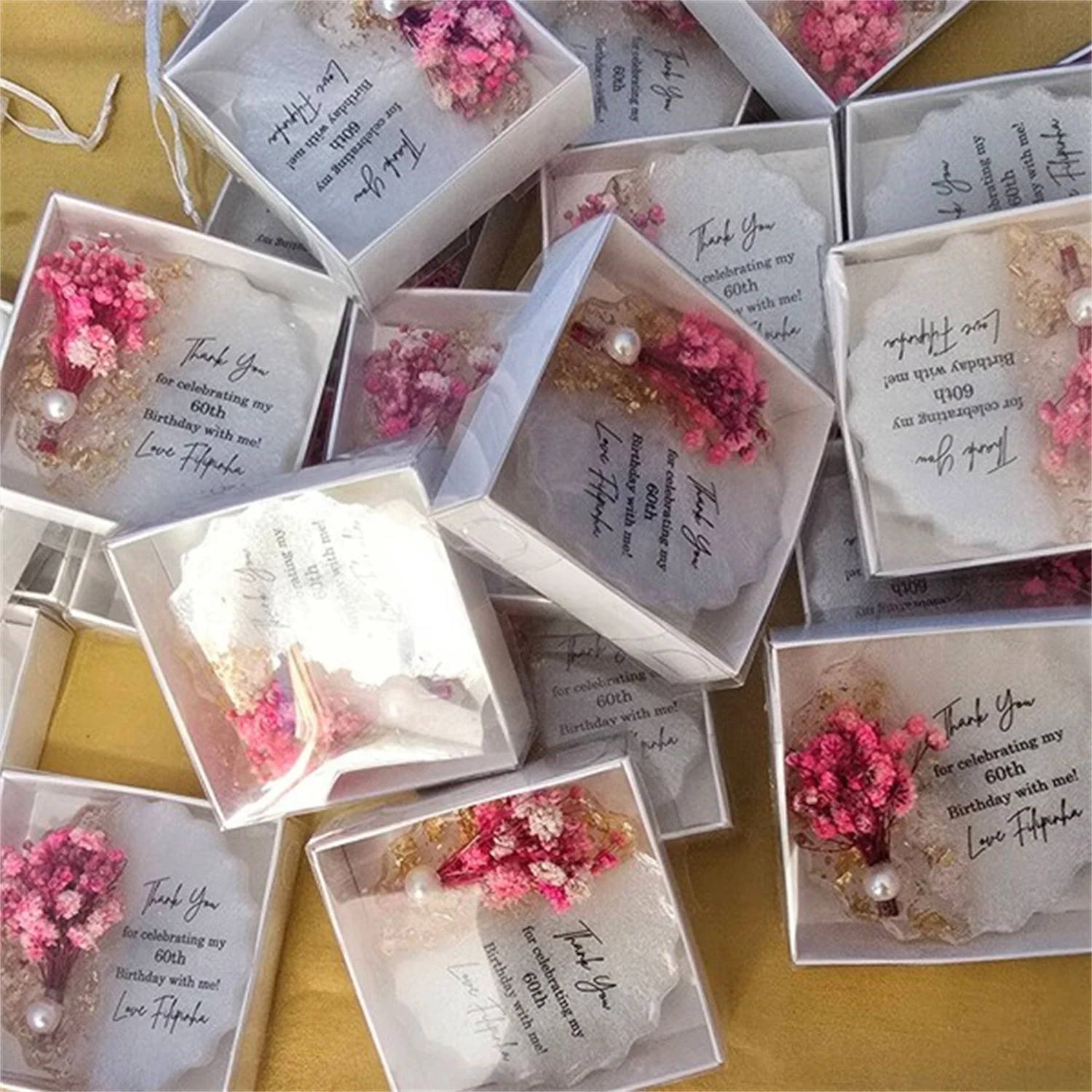 Personalized Birthday Wedding Magnet Favors 60th, 70th, 40th, 50th Birthday Magnet First Magnet Favors Gift for Guest 1st Birthd view 3