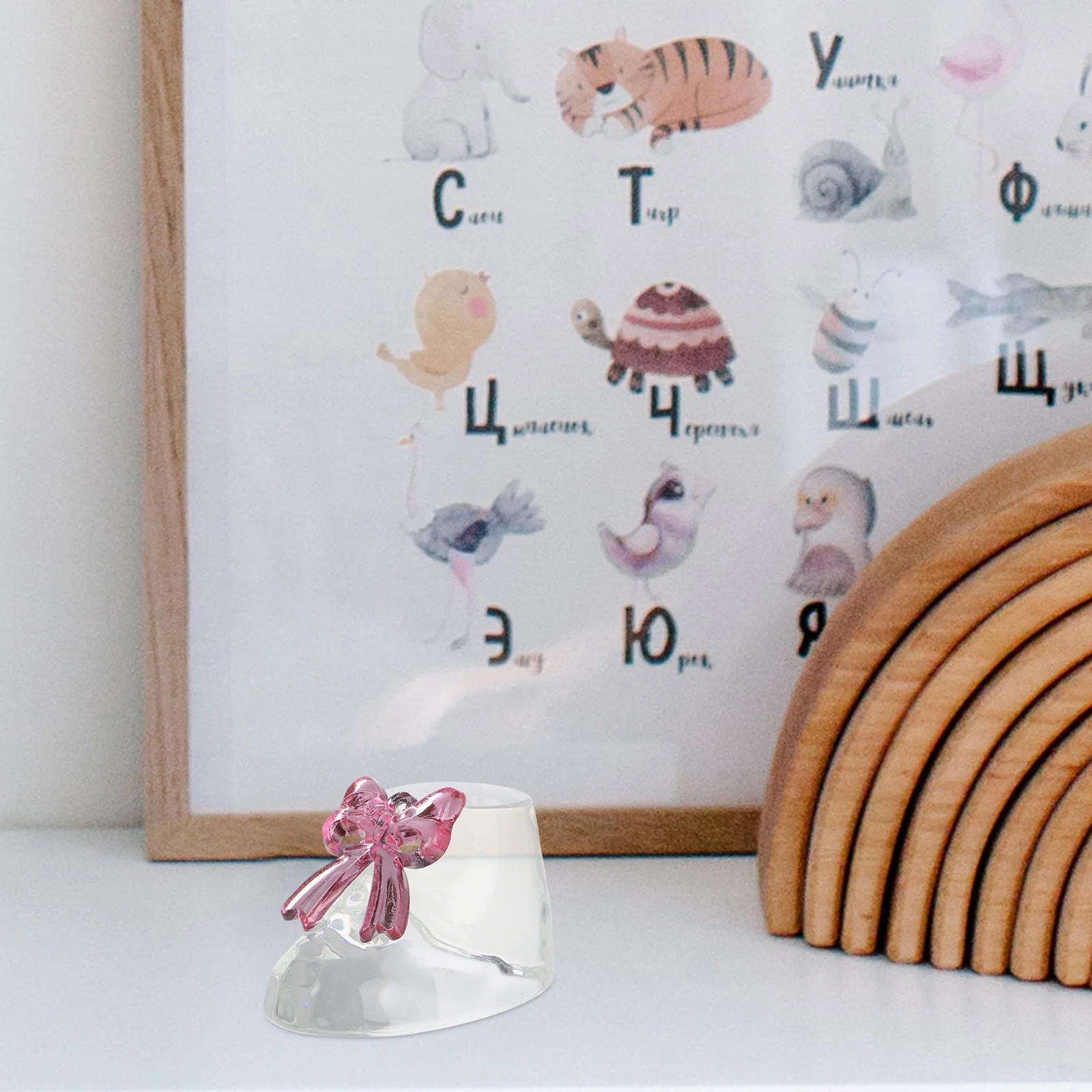 

Crystal Baby Shoe Bow Exquisite Baby Shower Wedding Festival Decor Mini Shoe Clear Tabletop Decoration Party Ornament