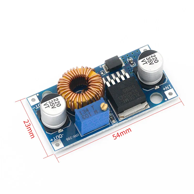 Module for XL4015E1 5A DC-DC Adjustable Step-Down Power Module 4~38V 96% Efficiency Low Ripple  5pcs