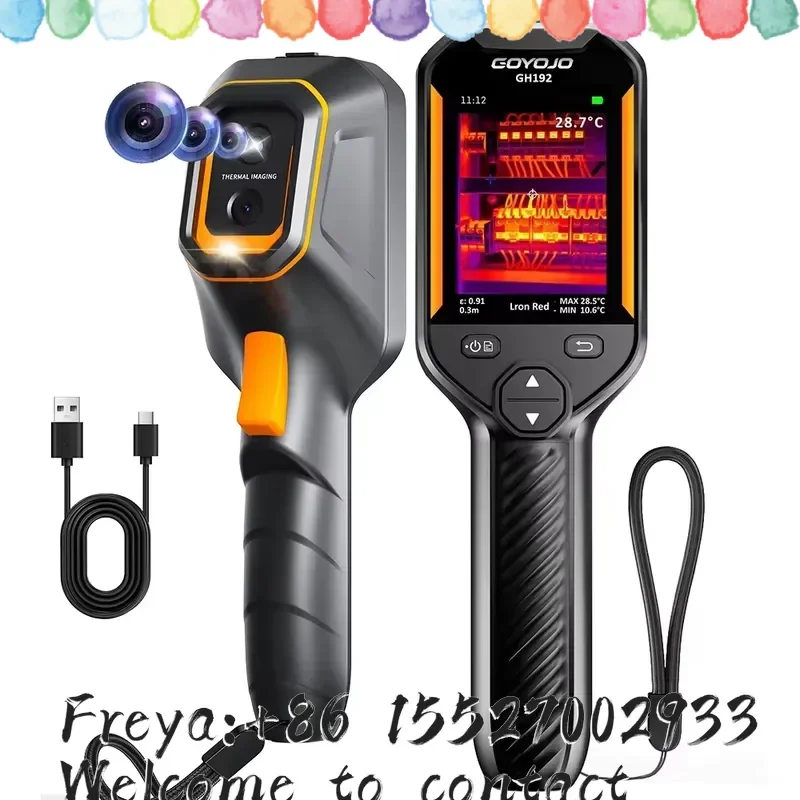 GH340 Super IR 640x480 Thermal with 1080P Visible Electronic HVAC Repair Thermal Imager 256*192 Sensor