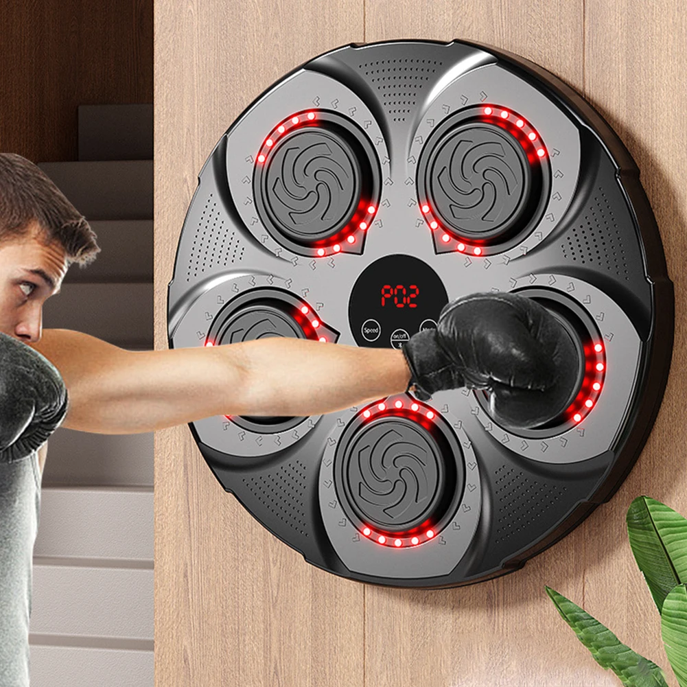 Intelligent Boxing Game Training Machine Bluetooth-Compatible Electronic Punching Pad 9 Modes for Boxing Sports Agility Reaction