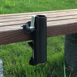 Portable Umbrella Bracket Parasol Holder Anti Rust Garden Umbrella Fixing Clip Bracket for Garden Courtyard Balcony