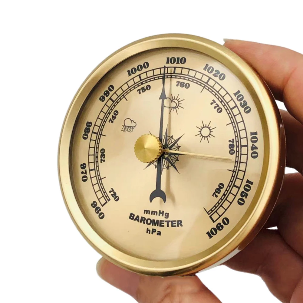Adjustable Barometer Barometer Indoor Measurement 70mm Accurate Environmental Pressure Gauge Adjustable Settings