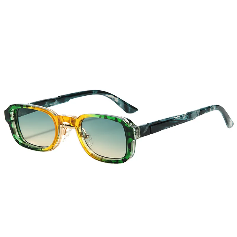 

Retro Small Square Sunglasses Women Men Shades Printed Gradient Frame Eyewear Luxury Sun Glasses UV400 Brand Oculus Female Gafas