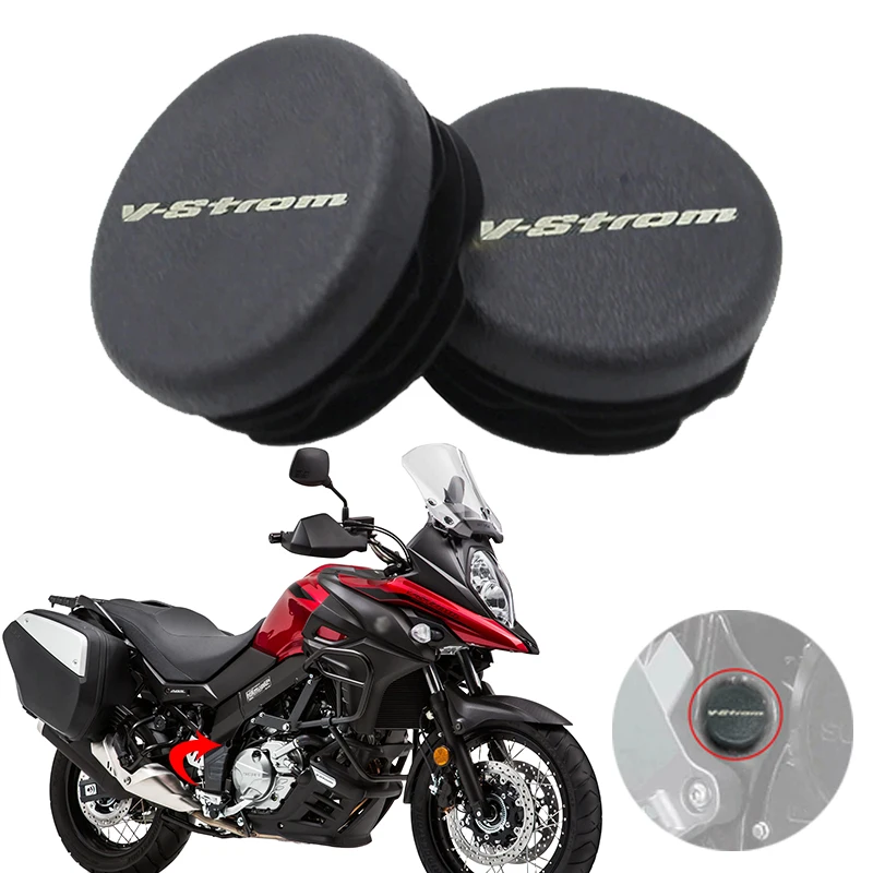 

2PCS Motorcycle Frame End Caps Fit For Suzuki V-Strom DL250 DL250X 2018-2021 Universal Frame Hole Cover Caps Plug Decorative