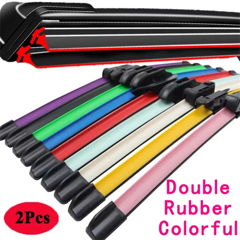 

2x for Renault Grand Modus 2004~2012 Windshield Windscreen Car Wiper Blade Front Boneless Frameless Rubber Cleaning Replacement