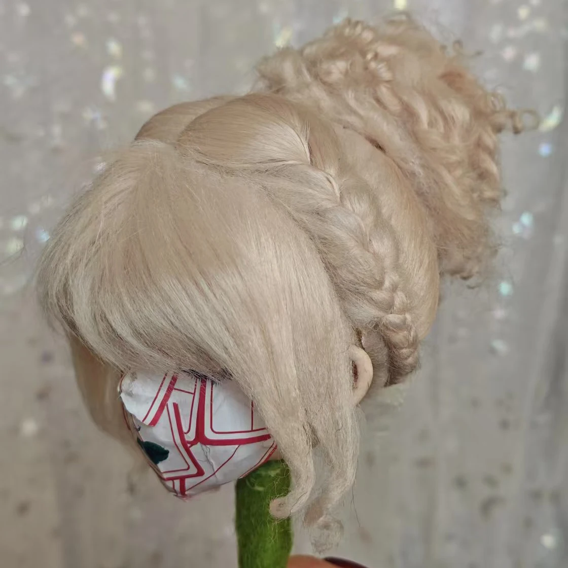 Doll Wig For BJD SD Doll Hair Colorful Wig Princess Doll Fake Hair Wig 23-24cm