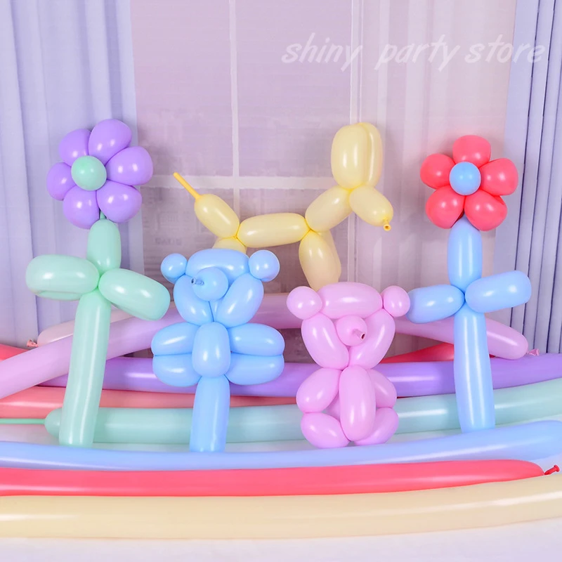 

20/50/100pcs Candy Macaron Long Balloon Weave Balloon Baby Birthday Party Decoration Wedding DIY Magic Balloons Children Toys