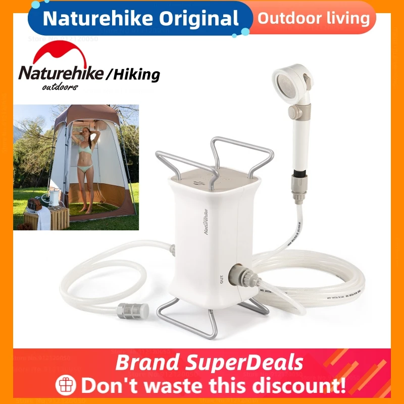 Naturehike Outdoor Shower 2 In 1 Vehicle-Mounted Shower Multiple Modes Ultra-Light Portable Mobile Summer Camping Shower Tents