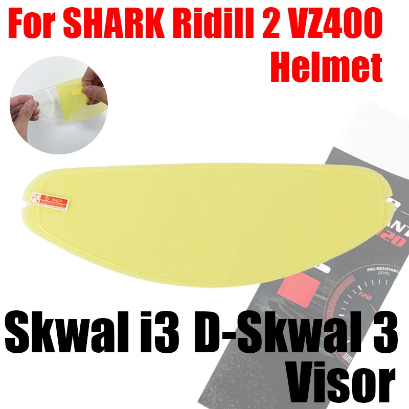 Anti Fog Film For Shark Skwal i3 D-Skwal 3 Ridill 2 VZ400 Motorcycle  Motorcycle Accessories
