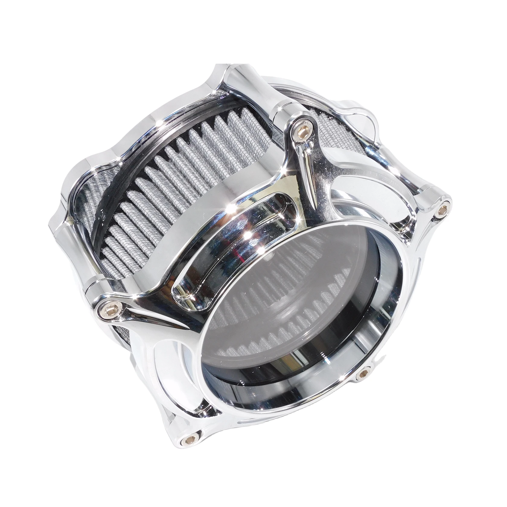 Motorcycle Chrome Air Cleaner Intake Filter For Harley Touring Electra Road Glide Softail FLSTNSE Dyna Sportster XL883 Super Low