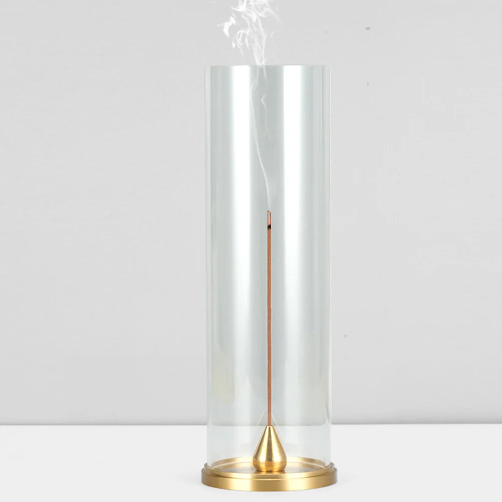 

1 Set Brass Acrylic Stick Holder Retro Decorative Burner For Home Aromatherapy Relaxation Sleep Incense Burner Holder Censer