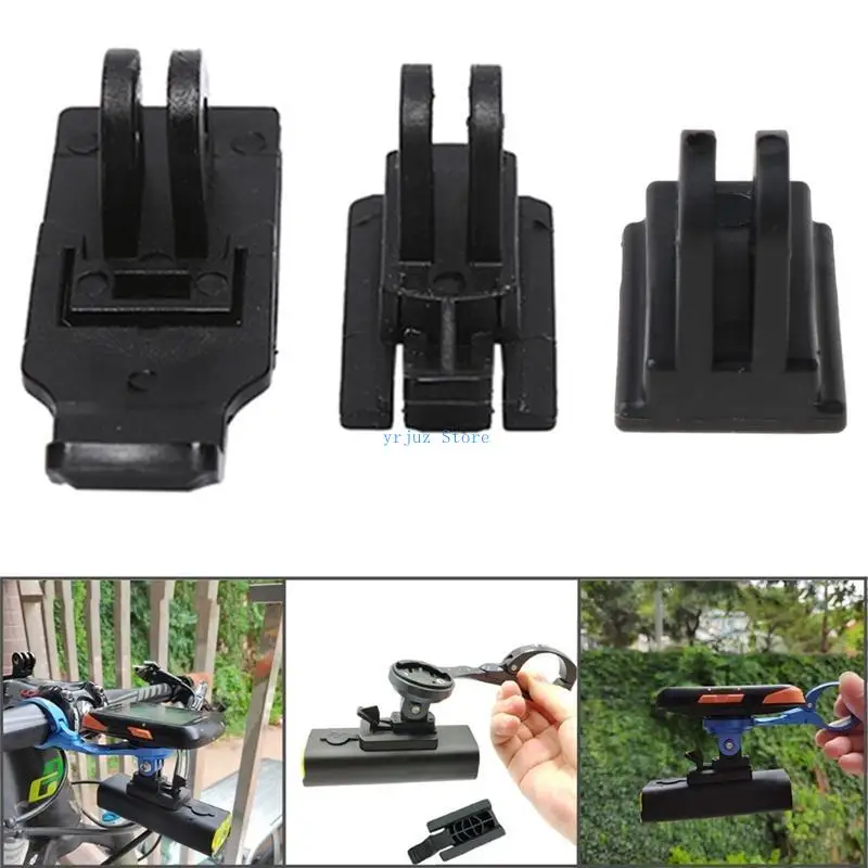

583D Front Light Mount Bracket Handlebar Speedometer Light Stand Mount Adapter For Bryton Plastic Black