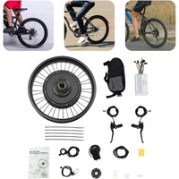 48V 1000W E-Bicycle Hub Motor Tool 20 Inch Fat Tire Electric Bike Rear Wheel Conversion Kit with PAS & LCD Display