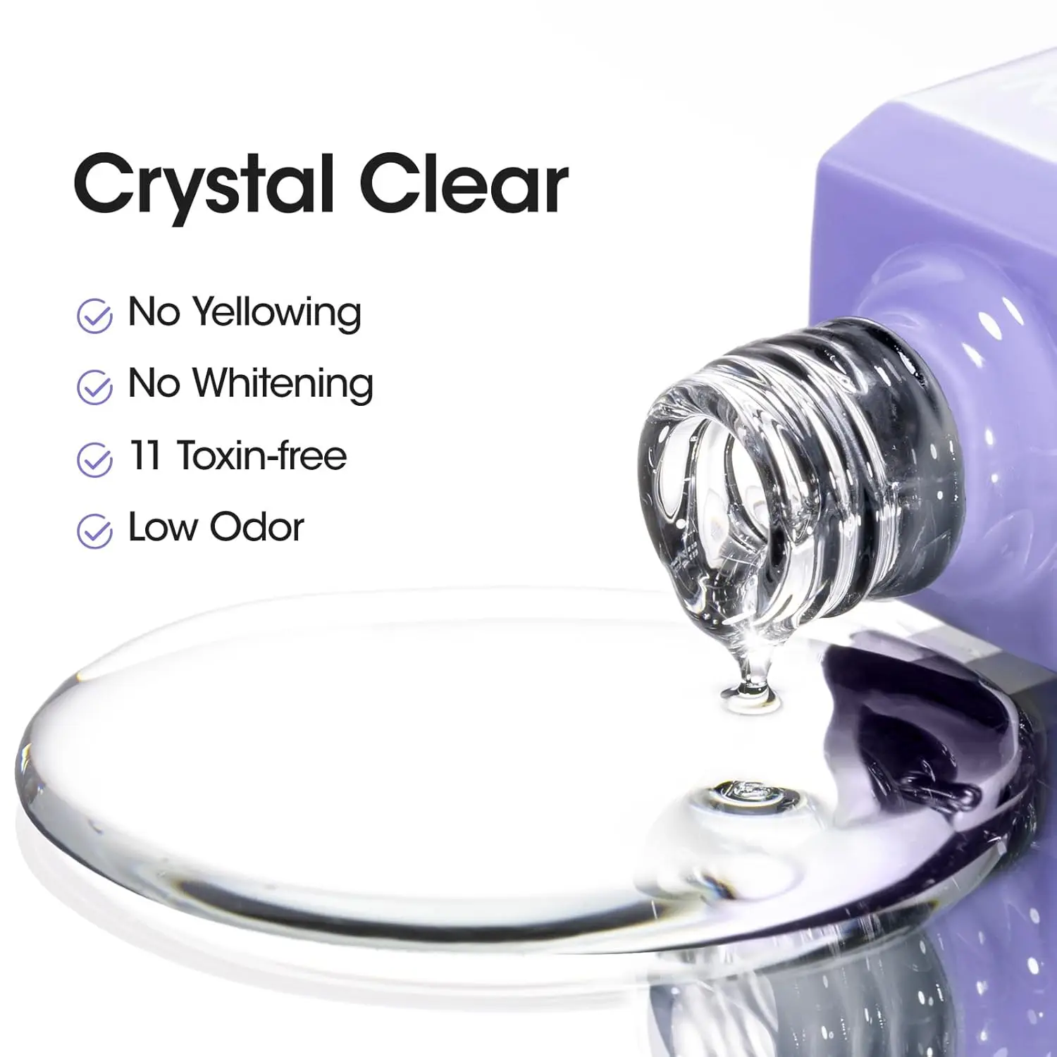 เจลเลน 18 มล. น้ำยาเคลือบเล็บเจลแบบใหม่ ท็อปโค้ท อะคริลิค สำหรับเล็บปลอม ไม่ต้องเช็ด ซีลเลอร์ กาว ชุดทำเล็บ คุณภาพระดับร้านเสริมสวย