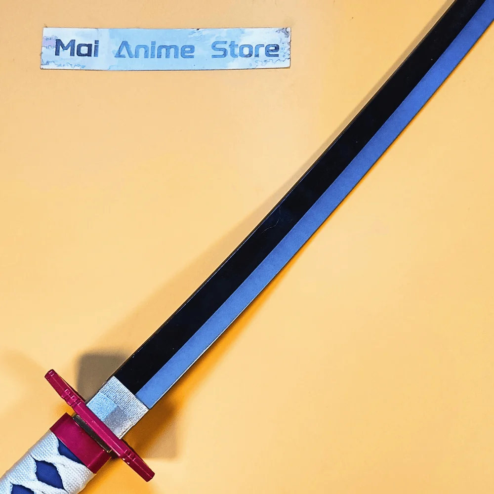 40 بوصة كاتانا بليد السيف تأثيري الدعامة الحجم الحقيقي اليابانية كاتانا الساموراي عمل تمثال حقيقي كامل الحجم أنيمي لعبة غير حادة هدية #3