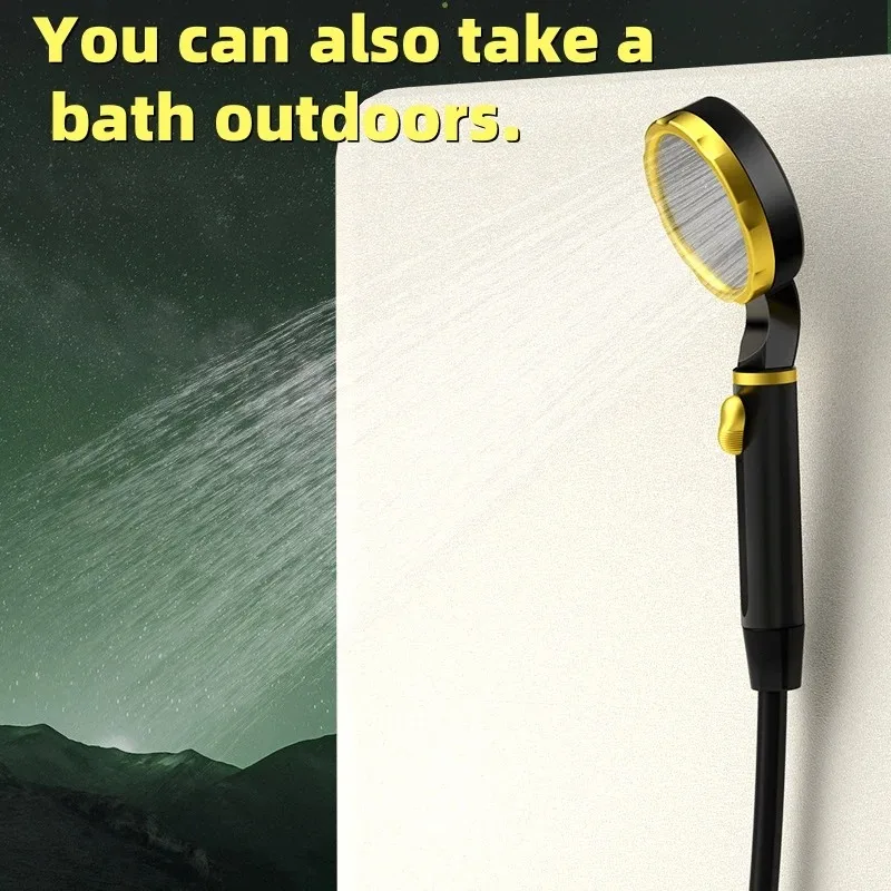 Portable Outdoor Shower 6000mAh Digital Display Camping Showerhead With Type-C Dual Mode Compact Design