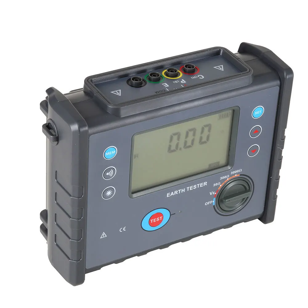 RKT3010 Tester digitale di resistenza di terra (semplice) Misurazione della tensione di terra Misurazione della resistenza di basso valore 3000Ω 600 V CA