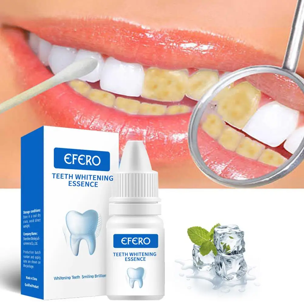 10ml Teeth Whitening Serum Gel Dental Oral Hygiene Effective Stains Remove Essence Cleaning Care Teeth Toothpaste Plaque De O9E2