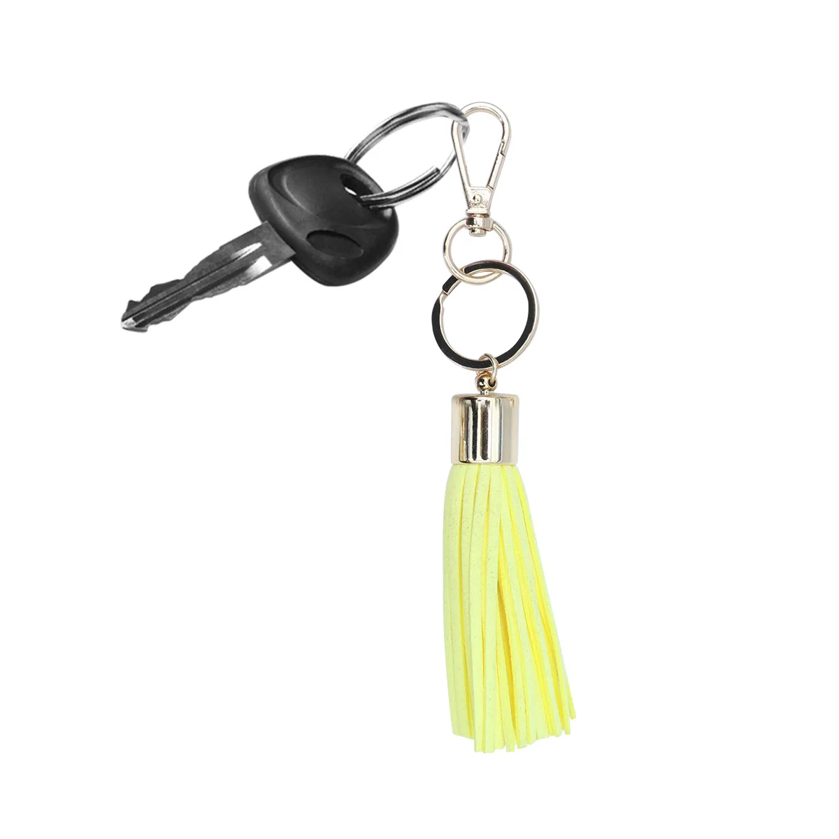 

3Pcs Tassel Keychains Pendant Stylish Creative Bag Hanging Pendant Decoration Key Rings Hanging Ornaments for Women Girls Black