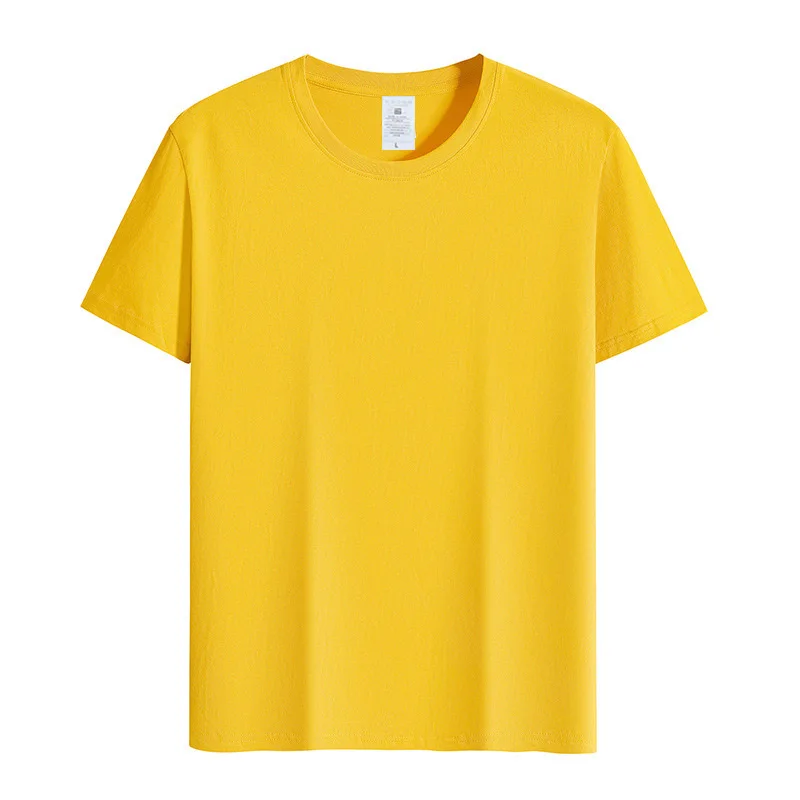 100%Cotton Oversized Summer T shirts for Women Men Brown Casual Female Korean Streetwear Tees Unisex Basic Solid Young Cool Tops
