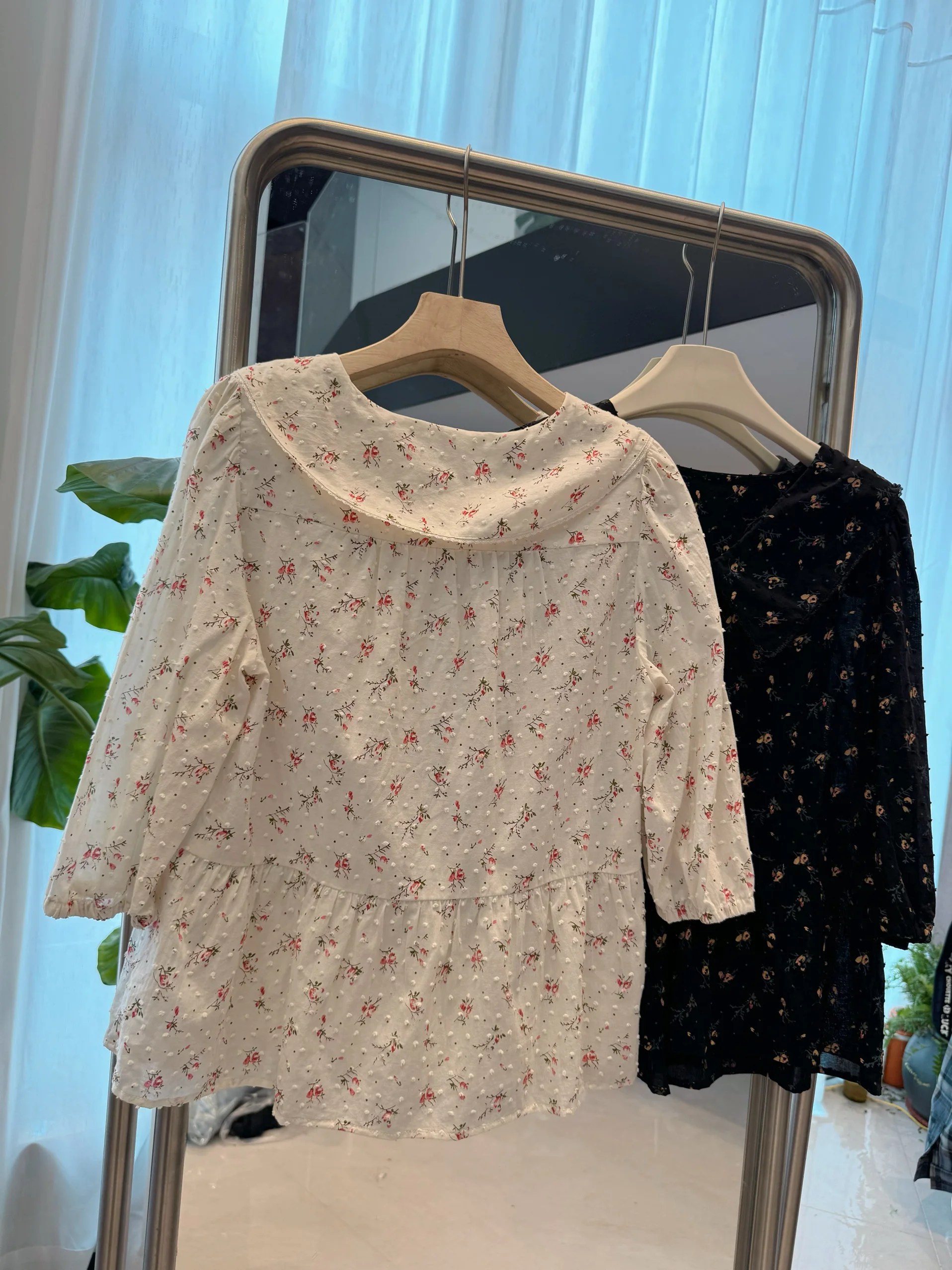 

Брендовый кукольный воротник irt, женский летний повседневный свободный крой с цветочным принтом ort Sve, защита от ультрафиолета, классический Sle