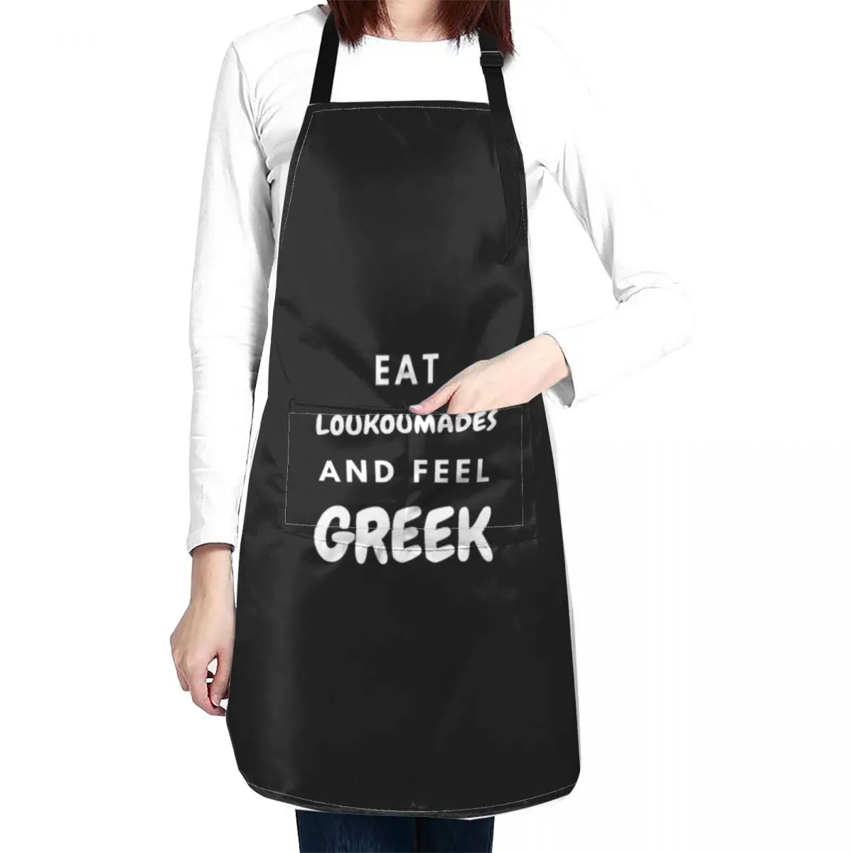 Eat Loukoumades and Feel Greek, Gifts, Apparel, Wall Art, Home Decor Apron kitchen gadgets Kitchen Supplies Idea Goods Apron