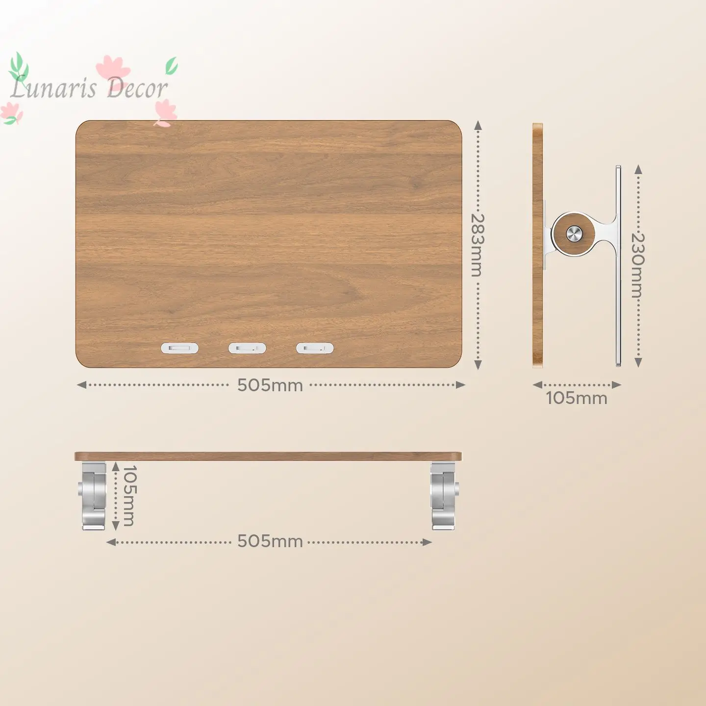 Laptop height increaser, desktop monitor riser, multifunctional bracket, desktop storage rack