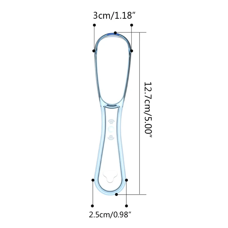 RXJC Raspador Lengua Plástico Grado Alimenticio Cepillo Limpiador Higiene Y Cuidado Bucal Doble Cara