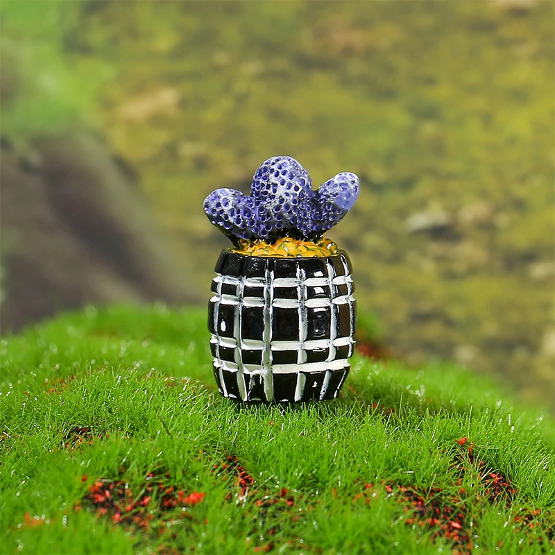 1/4pcs Dollhouse Miniature Green Plant Pot Potted Flowers Plant Decor DIY Furniture Home Decor Fairy Garden Ornament - zdjęcie 1