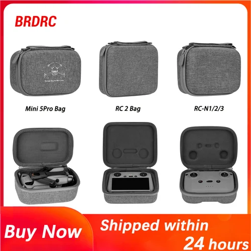 Bolsa de almacenamiento BRDRC para DJI Mini 5 Pro, Estuche de transporte para drones o controladores, bolso antiestras, accesorios de viaje Mini 5 Pro