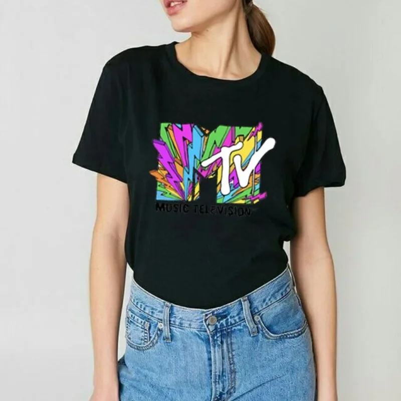 Classic MTV Logo Spring Break 87' Graphic Shirt Family Vacation Cotton T-Shirt Matching Birthday Gifts Casual Style Streetwear