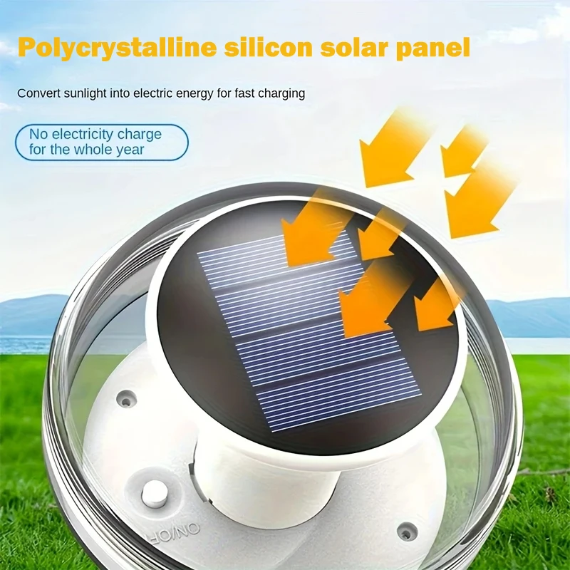 Led Solar Floating Lamp Swimming Pool Ball Solar Panel Powered Pond Drift Light Waterproof Glow Show with Three Lighting Modes