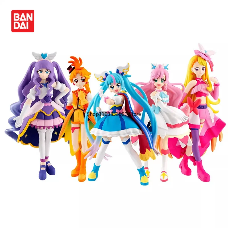 Bandai Original Hirogaru Sky!Precure Cure Sky Cure Prism St. Young 5pcs Action Figure Ornaments Model Holiday Gifts