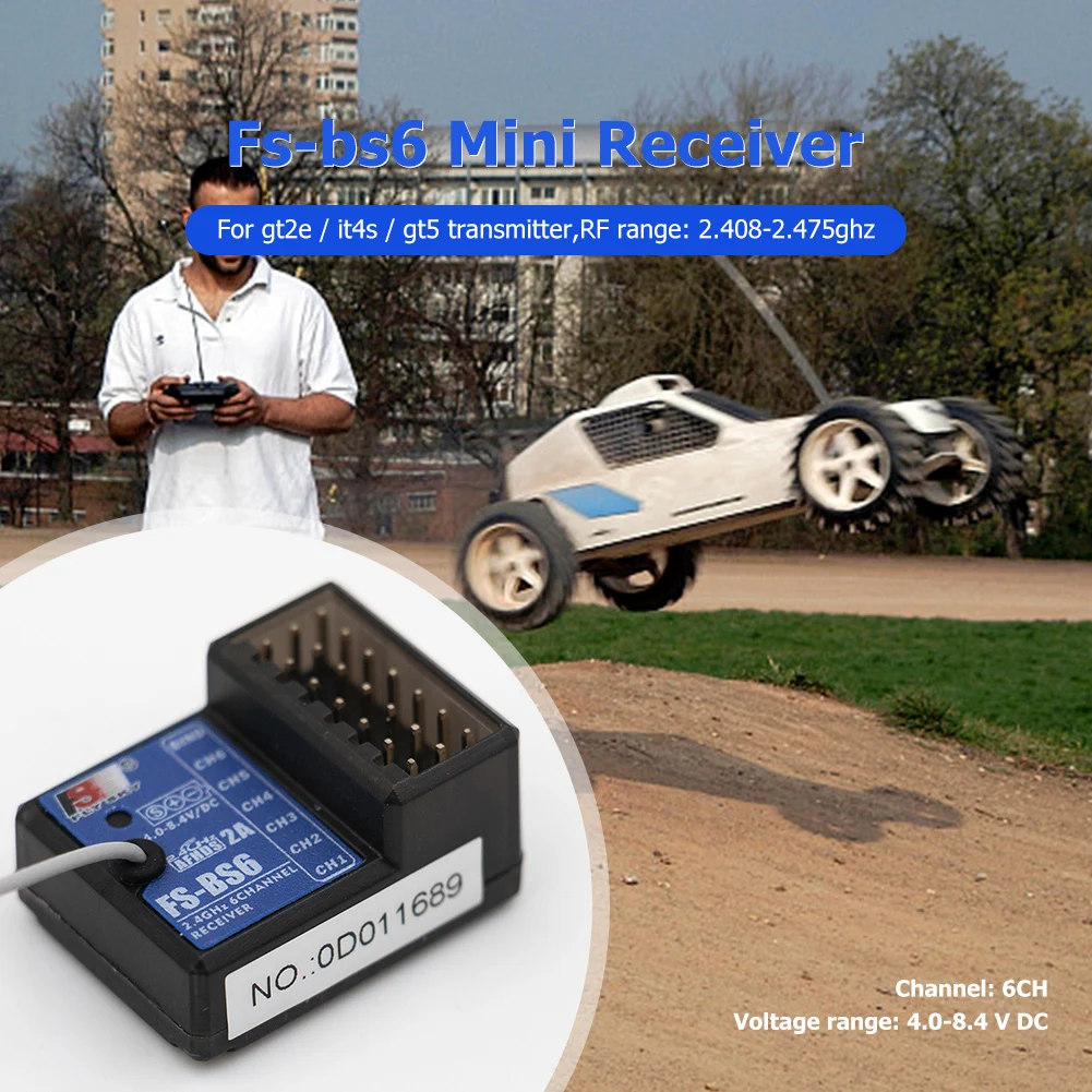 RC レシーバー 2.4Ghz 6CH AFHDS2 FS-GT2E/FS-IT4S/FS-GT5 送信機リモコン RC カーパーツアクセサリー用