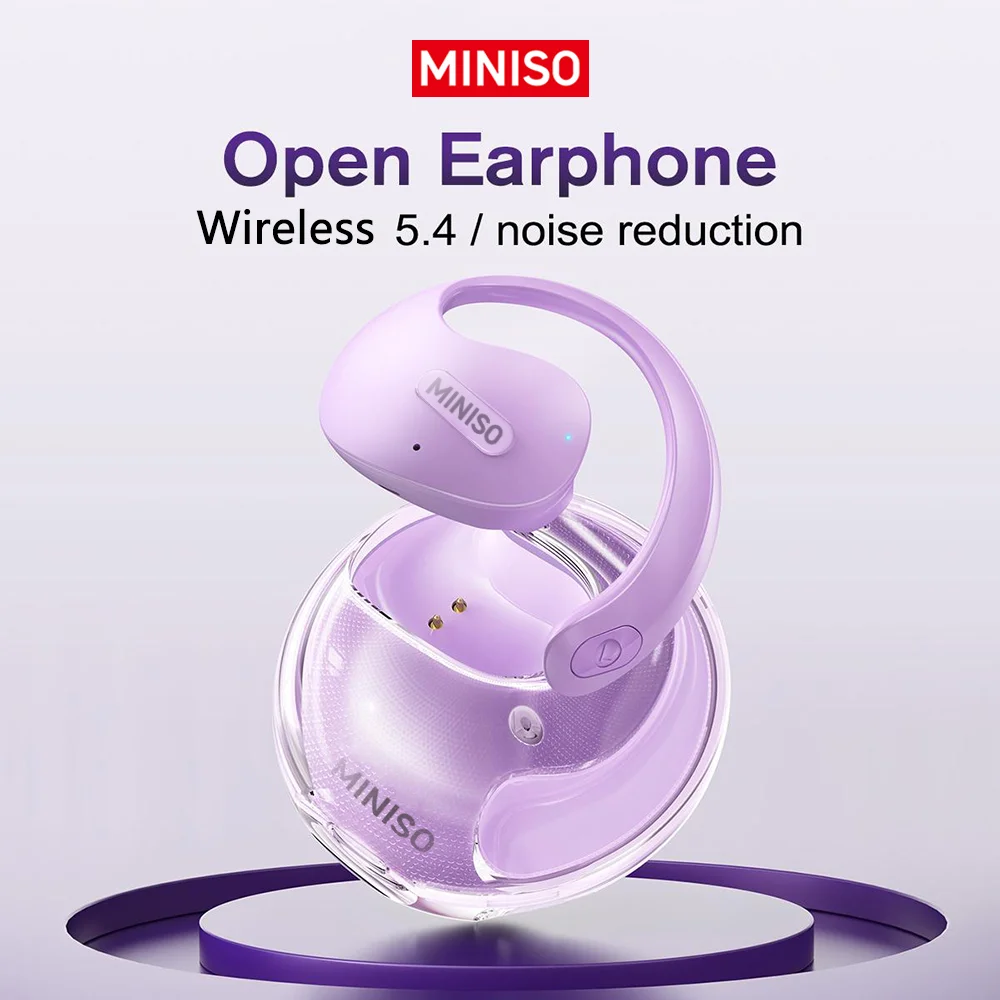 MINISO X15 Pro Earphone Wireless 5.4 OWS Waterproof Sport Headsets Noise Reduction Headphones Comfortable to Wear Touch  Control