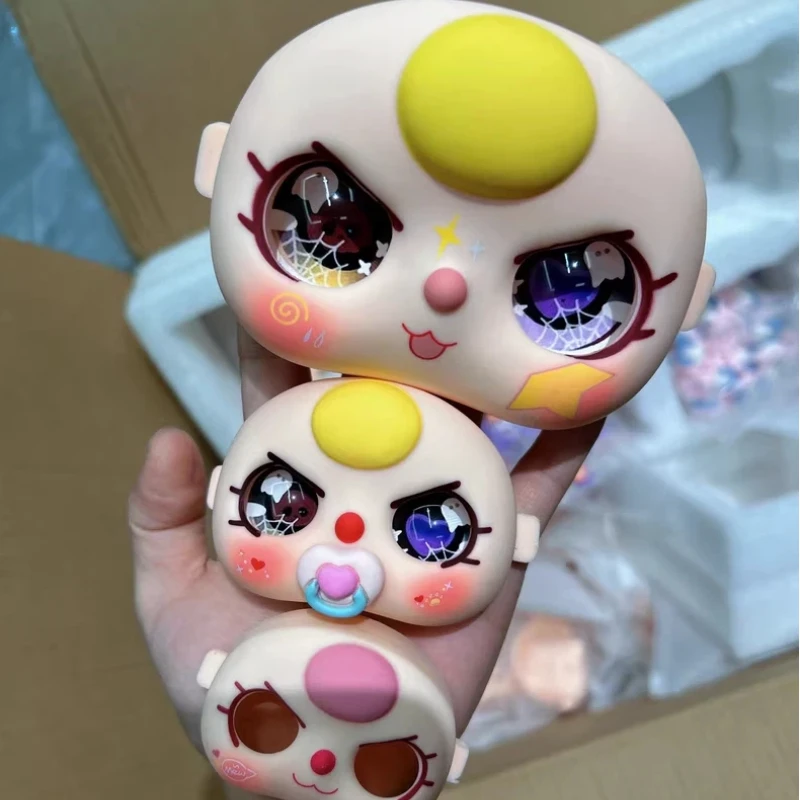 

Новый запас, высокое качество, Хэллоуин, Рождество, праздничная серия, лица для 100% 200% 400% малышей, три куклы, ракушки с глазами-сюрпризами