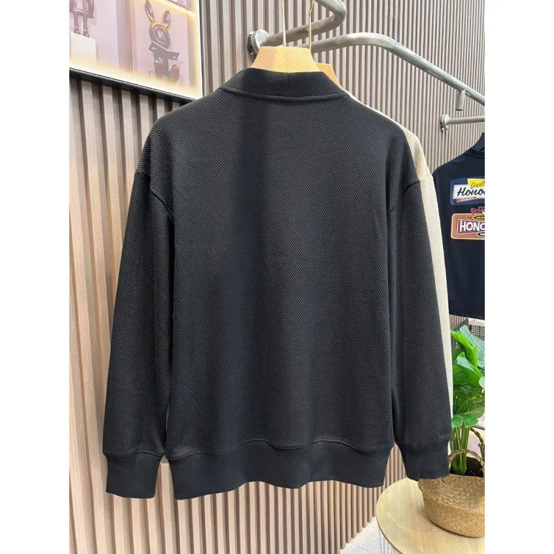 

Мужской повседневный свитер-кардиган на пуговицах, коллекция Осень 2025, комфортный, дышащий, вязаный, с вышивкой, из других тканей