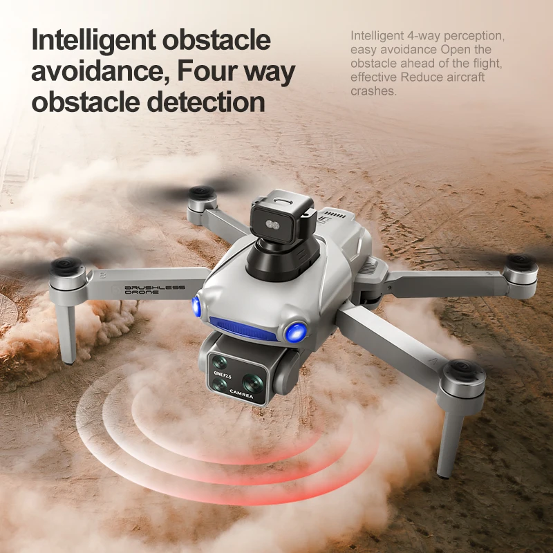 新型S119 GPS RCドローン プロ仕様 8K HDカメラ搭載 空撮FPV 障害物回避機能付き 大型スクリーンリモコン 折りたたみ式ドローン