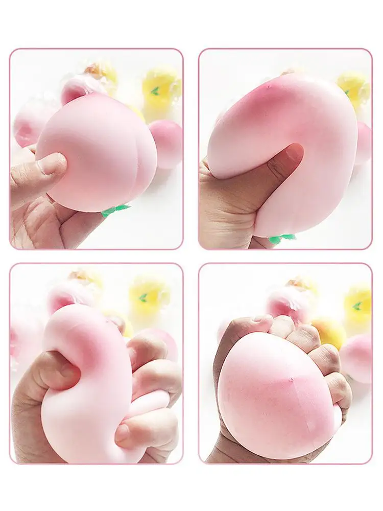 2023 neue kreative Anti-Stress-Pfirsich Squishy Needoh Kinder ball Ball Squeeze Geschenk Zappeln Spielzeug Neuheit n6v4 – Detail 12