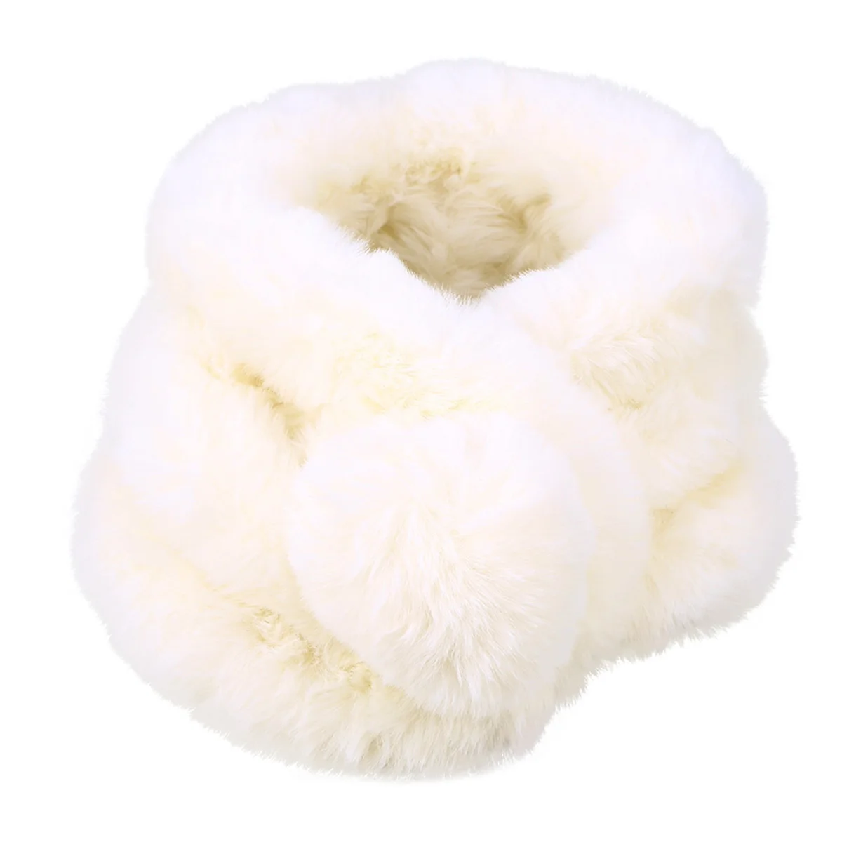 

Winter Warm Faux Rabbit Hair Scarf Women Girls Brown Soft Lightweight Shawl Fashionable Travel Wrap Women Scarf