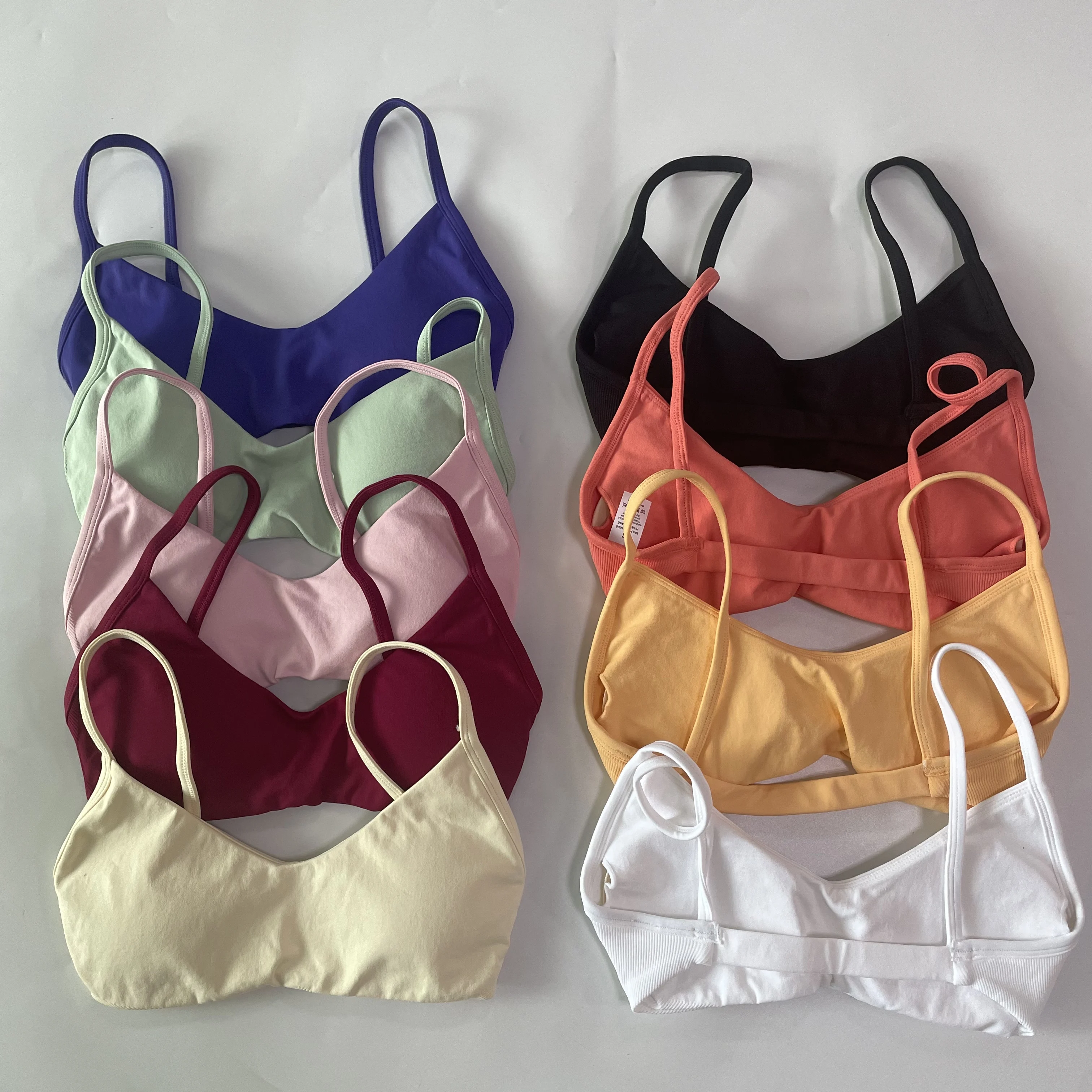 Pericic Sport-BH mit Rundhalsausschnitt für Damen, nahtloser Sport-BH, Sport-Top, Unterwäsche mit Polstern, sexy, rückenfreier BH, Yoga-Kleidung, Trainings-Fitness-BH – Detail 3