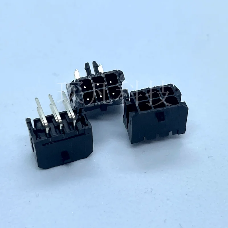 

2PCS 3.0 Socket 2*3P Curved Pin 3.0MM Pitch 6P Automotive power connector MOLEX 430450600