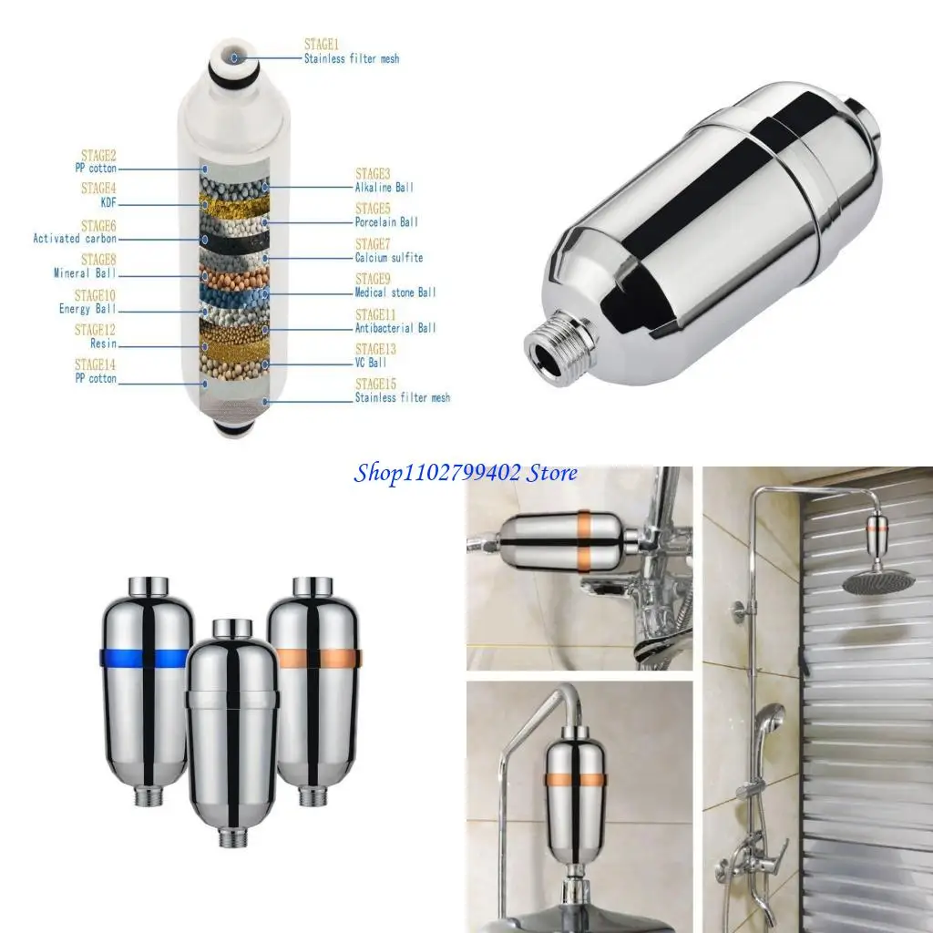 547f-高出力シャワー浄水フィルター交換用硬水フィルター軟水器