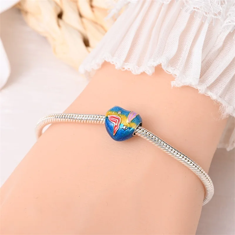 Hot 925 Sterling Silver Eternal Time Charms Bead Fit Original Bracelet DIY Women Anniversary Jewelry