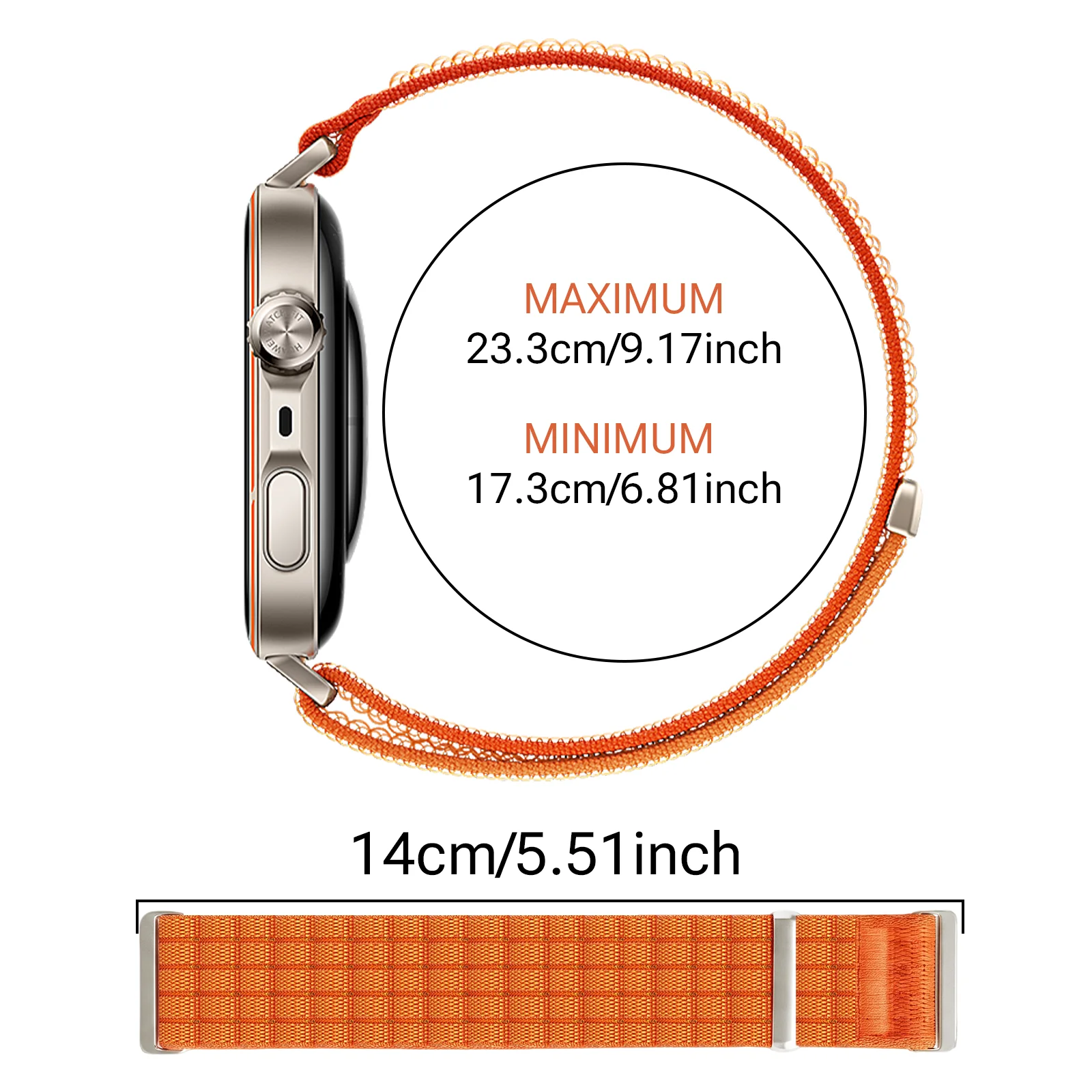 Nylon Woven Strap, Suitable for Huawei Fit 3/4/4 Pro/5/5 Pro Cloud Comfort Breathable Nylon Loop Strap, for Sports and Breathabl