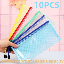 10PCS A6 Specification Office Storage Student Data Waterproof File Bag